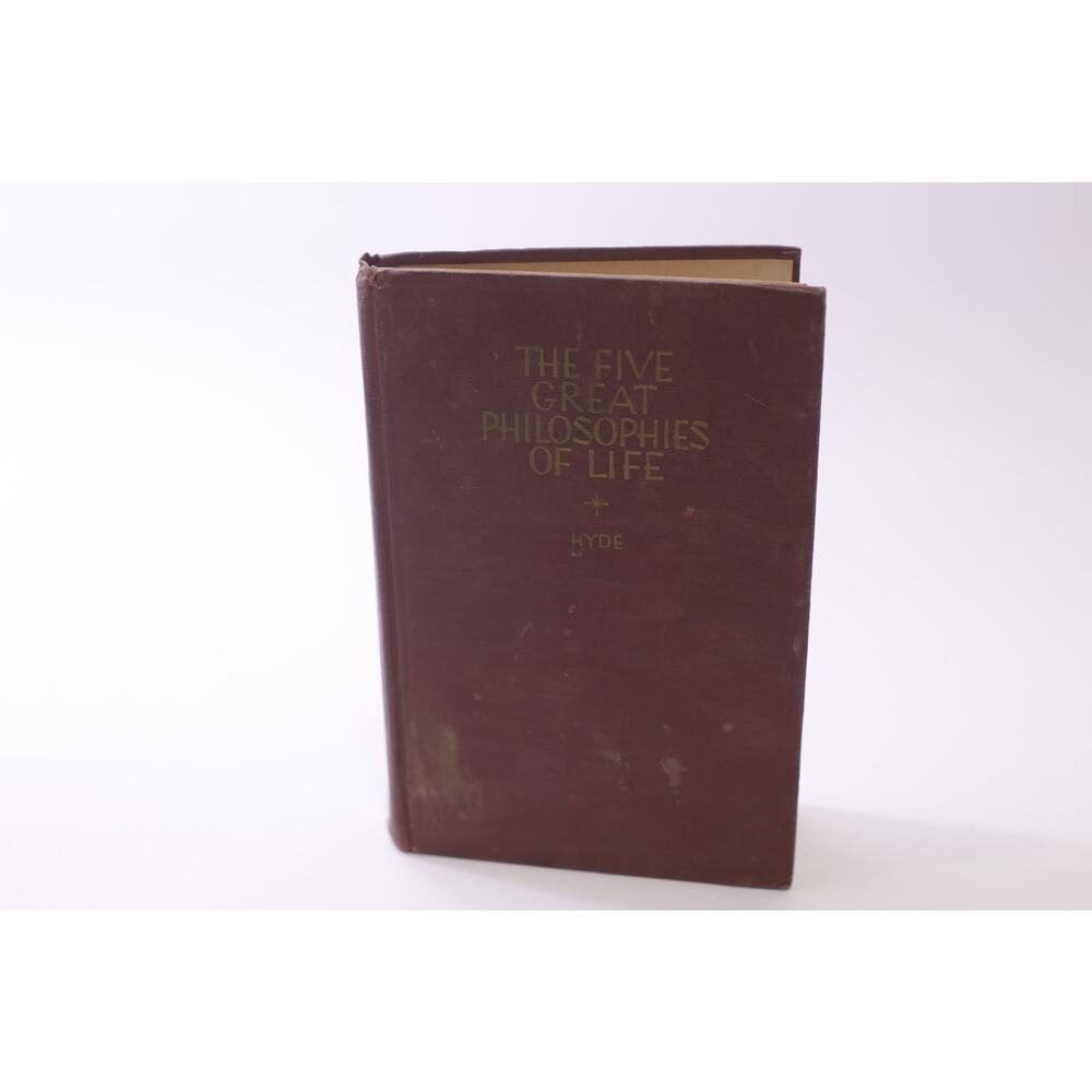 Five Great Philosophies, Hyde, 1945, Macmillan, Hardcover, ~ 251227-WH 1254